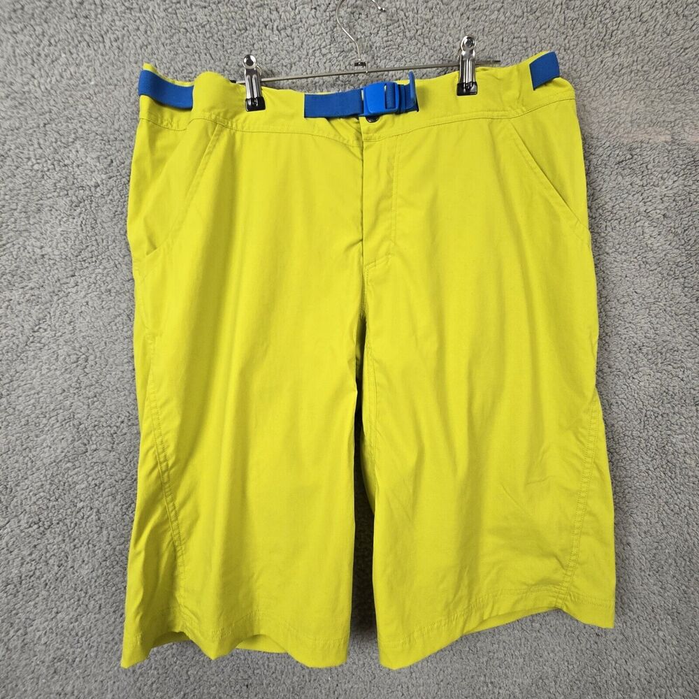 Haglofs Amfibie Lite Quick Dry Neon Yellow Outdoor Hiking Shorts Mens XL 14"